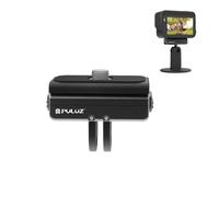 PULUZ Supporto magnetico a sgancio rapido per Insta360 Ace Pro/Ace/Hero 12/DJI Osmo Action 3, adattatore treppiede per action camera, supporto fisso, foro da 1/4"-20 con bastoncini per selfie,