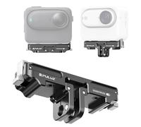 PULUZ Supporto magnetico a sgancio rapido per Insta360 GO3, con foro da 6,35 mm e adattatore per fotocamera, treppiedi, supporti e bastoncini per selfie