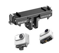 PULUZ Supporto magnetico a sgancio rapido per Insta360 GO3 / GO 3S, base magnetica a scatto in alluminio a sgancio rapido con adattatore pieghevole e adattatore da 6,35 mm per Insta360 GO 3S,