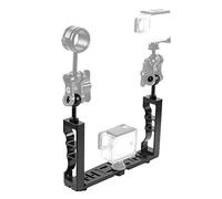 PULUZ - Supporto per lampada subacquea regolabile in alluminio CNC, per DJI Osmo Action, GoPro New Hero /HERO7/6/5/5/5 sessione/4/3+/3/2/1 e qualsiasi altra fotocamera