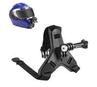 PULUZ Supporto per sottogola per casco da moto, compatibile con GoPro HERO 13 12 11 10, morsetto universale per staffa di supporto, supporto per fotocamera per Insta360 X5 X4 X3/DJI 360 Action Cam