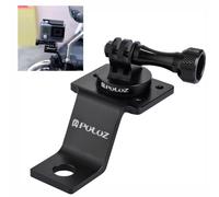 PULUZ Supporto per specchietto retrovisore moto compatibile con Go Pro Hero 13, 12, 11, 10, supporto universale con morsetto, supporto per fotocamera in metallo per Insta360 X5, X4, X3/DJI Action Cam