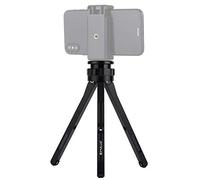 PULUZ VL05BK - Mini treppiede da tavolo e supporto per telefono, regolabile in lega di alluminio, treppiede da tavolo per DSLR e fotocamere digitali (nero)