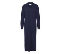 Pulz Jeans PZSara - Abito da donna in maglia fine, con scollo a V, collo rovesciato, vestibilità regolare, Dark Sapphire (194020), XS