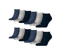 PUMA 3 paia di calzini da ginnastica invisibili, taglia 35-49, unisex per uomo e donna, 35-38