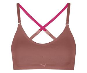 PUMA 3D Knit Sport Triangle Top Corto, Rosa Polvere, XS Donna