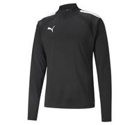 Puma 4063697451834 teamLIGA 14 Zip Top Maglione, S, Puma Black/Puma White