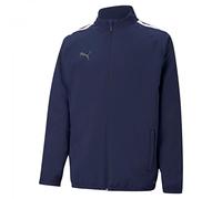 Puma 4063699251357 teamLIGA Sideline Jkt Jr Maglione, 164, Peacoat/Puma White