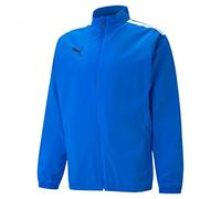 Puma 4063699251593 teamLIGA Sideline Jacket Maglione, L, Electric Blue Lemonade/Puma White