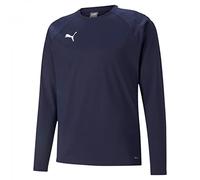 Puma 4063699452839 teamLIGA Training Sweat Maglione, L, Peacoat/Puma White