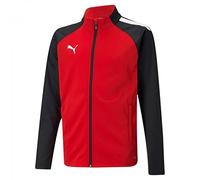 Puma 4063699453683 teamLIGA Training Jacket Jr Maglione, 176, Puma Red/Puma Black