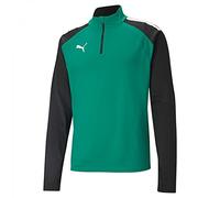 Puma 4063699455366 teamLIGA 14 Zip Top Maglione, XL, Pepper Green/Puma Black