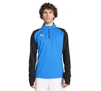 Puma 4063699456158 teamLIGA 14 Zip Top Maglione, L, Electric Blue Lemonade/Puma Black