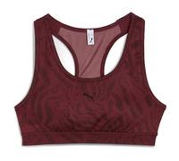 PUMA 4keeps Bra - Padded - Ribbon Stripe Print Reggiseno Donna (Pacco da 1)