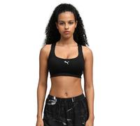 PUMA 4KEEPS - Reggiseno Sportivo Regolabile, Puma Gatto Nero - Piccolo, M