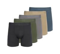 Puma 5 Pack Performance Boxer Briefs Corti, Oliva/Blu/Nero, L Uomo