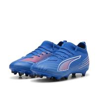 PUMA 6 Match FG/AG JR - Scarpa da Calcio, Blu Ultra Blu, Rosso incandescente, Misura 38, Ultra Blue PUMA White Glowing Red, 38.5 EU