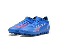 PUMA 6 Match MG Jr, Scarpe da Calcio, Ultra Blue White Glowing Red, 34 EU
