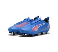 PUMA 6 Play Fg/AG Jr, Scarpe da Calcio, Ultra Blue White Glowing Red, 38.5 EU