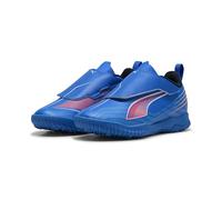 PUMA 6 Play V TT JR, Soccer Shoe, Ultra Blue White-Glowing Red, 24 EU