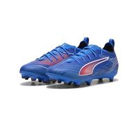 PUMA Ultra 6 PRO Fg/AG Jr - Scarpe da Calcio Unisex per Bambini, Ultra Blue PUMA White Glowing Red, 4.5 UK