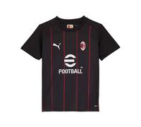 PUMA A.C. Milan - T-Shirt Prematch, Bambini e Ragazzi, Maglia da Calcio e da Allenamento a Maniche Corte, con Logo AC Milan, Prodotto Ufficiale, Nero, 16 Anni