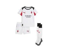 PUMA AC Milan 25/26 Away Minikit Kids, Abbigliamento, Bianco/Rosso, 5-6Y 5-6Y