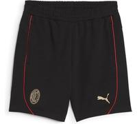 Ac Milan Puma Pantaloncini Shorts Casuals Nero Cotone con TASCHE a ZIP 2024 25