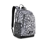 PUMA Academy Backpack Black-gra Zaino, Nero-Grafiti AOP, One Size Unisex-Bambini e Ragazzi