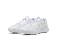 PUMA Scarpe da pallamano Accelerate 4 per ragazzi, Scarpe, Bianco/Silver, 35.5 35.5