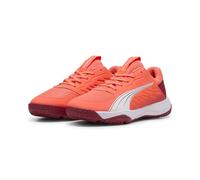 PUMA Accelerate JR - Scarpe da Pallamano Unisex, Glowing Red-PUMA White-Dark Crimson-PUMA Black,