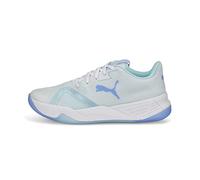 PUMA Accelerate Turbo Nitro II W+, Scarpe da ginnastica per ambienti interni, Unisex - Adulto, Puma White/Elektro Purple/Light Aqua, 38 EU