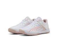 PUMA Accelerate Turbo W+ - Scarpe da Ginnastica per Ambienti Interni Femmina, PUMA White-Glowing Red-Rose Quartz-Alpine Snow,