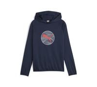 PUMA Active Sports Poly Hoodie B - Sudore Unisex, Club Navy,
