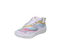 Puma All-pro Nitro 2 - Scarpe da basket unisex per adulti, Bianco-Sunblaze, 44.5 EU