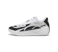 PUMA All-Pro NITRO Team Basketball Scarpe, Scarpe, Bianco/Nero, 40 40