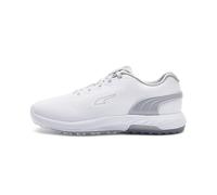 PUMA Alphacat Nitro, Scarpe da Golf Uomo, White Flat Light Gray Silver, 42.5 EU
