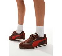 PUMA - Arizona Nylon - Sneakers marroni e rosse-Marrone 40