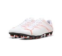 PUMA Attacanto Fg/AG, Soccer Shoe Uomo, Puma White Glowing Red, 47 EU