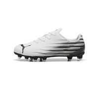 PUMA Attacanto Firm, Artificial Ground Soccer Cleats, Scarpe da Ginnastica, Bianco Nero Ah25, 37 EU