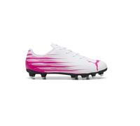 PUMA Attacanto Firm, Artificial Ground Soccer Cleats, Scarpe da Ginnastica Unisex-Bambini e Ragazzi, White Ravish Ah25, 1.5 Big Kid