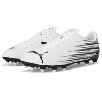 PUMA Attacanto Firm, scarpe da calcio artificiali da uomo, Bianco/nero, 44.5 EU