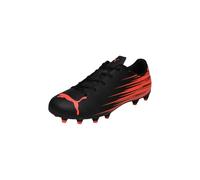 Puma ATTACANTO II FG/AG JR Scarpa da Calcio, Nero-Rosso incandescente, Taglia 38, Puma Nero Rosso Brillante, 5 UK