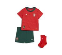 PUMA Baby kit Home Portogallo 2025 per bimbi ai primi passi, Abbigliamento, Sport Rosso/SugaRosso Almond, 2-4M 2-4M