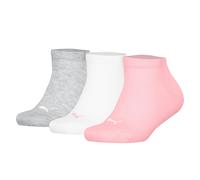 Puma Bambini Sneakersocken,3er Pacco - Semplice Sneakers 3P,Logo,Bianco e Nero