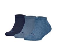 Puma Bambini Sneakersocken,3er Pacco - Semplice Sneakers 3P,Logo,Bianco e Nero
