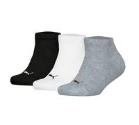 Puma Bambini Sneakersocken,3er Pacco - Semplice Sneakers 3P,Logo,Bianco e Nero