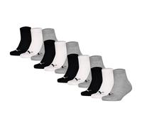 Puma Bambini Trimestre Calzini, 12er Pacco - Semplice 12P, Loghi, Bianco e Nero