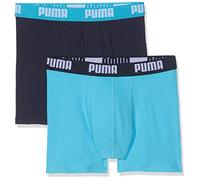 Puma Ragazzi Boxer Bambini Cotone Elasticizzato Tinta Corti Slip Intimo 2 Paia