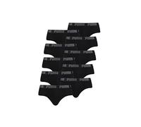 PUMA Basic Brief Men - Mutande da uomo, confezione da 10, 10 x nero, L
